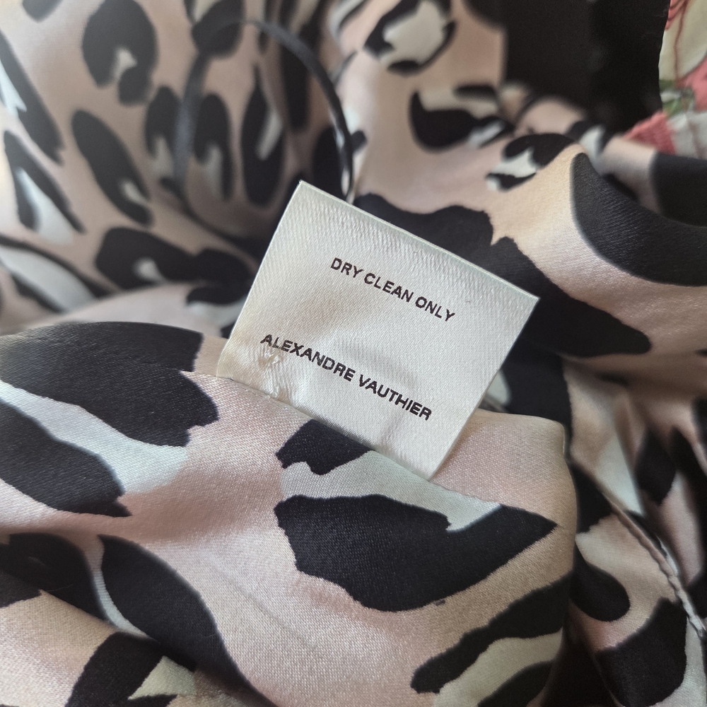 Alexandre‎ Vauthier Silk Leopard Print Pencil Skirt - Picture 8 of 8